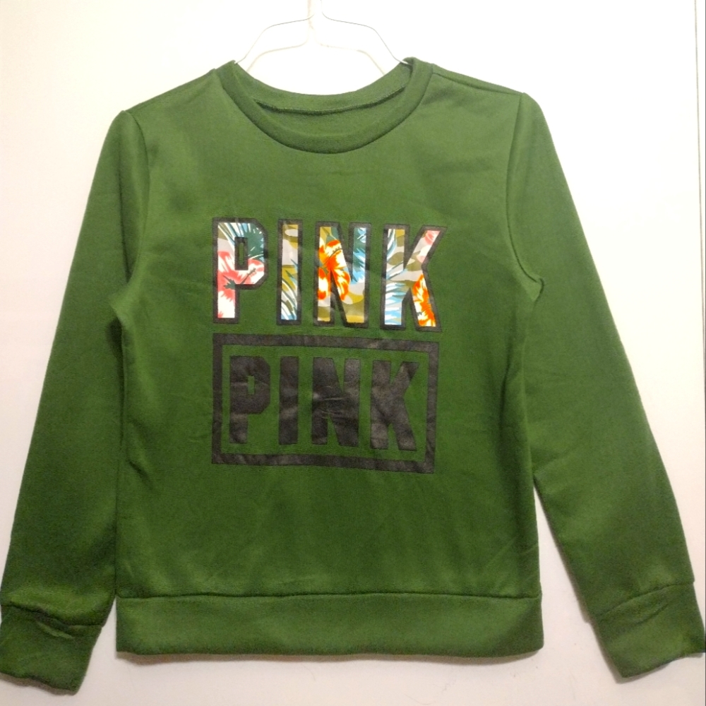 Pink Medium Fleece Comfy Sweater